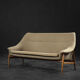 Vintage mid-century modern Scandinavian 2-seater brown fabric sofa Grace by Ikea, 1961.