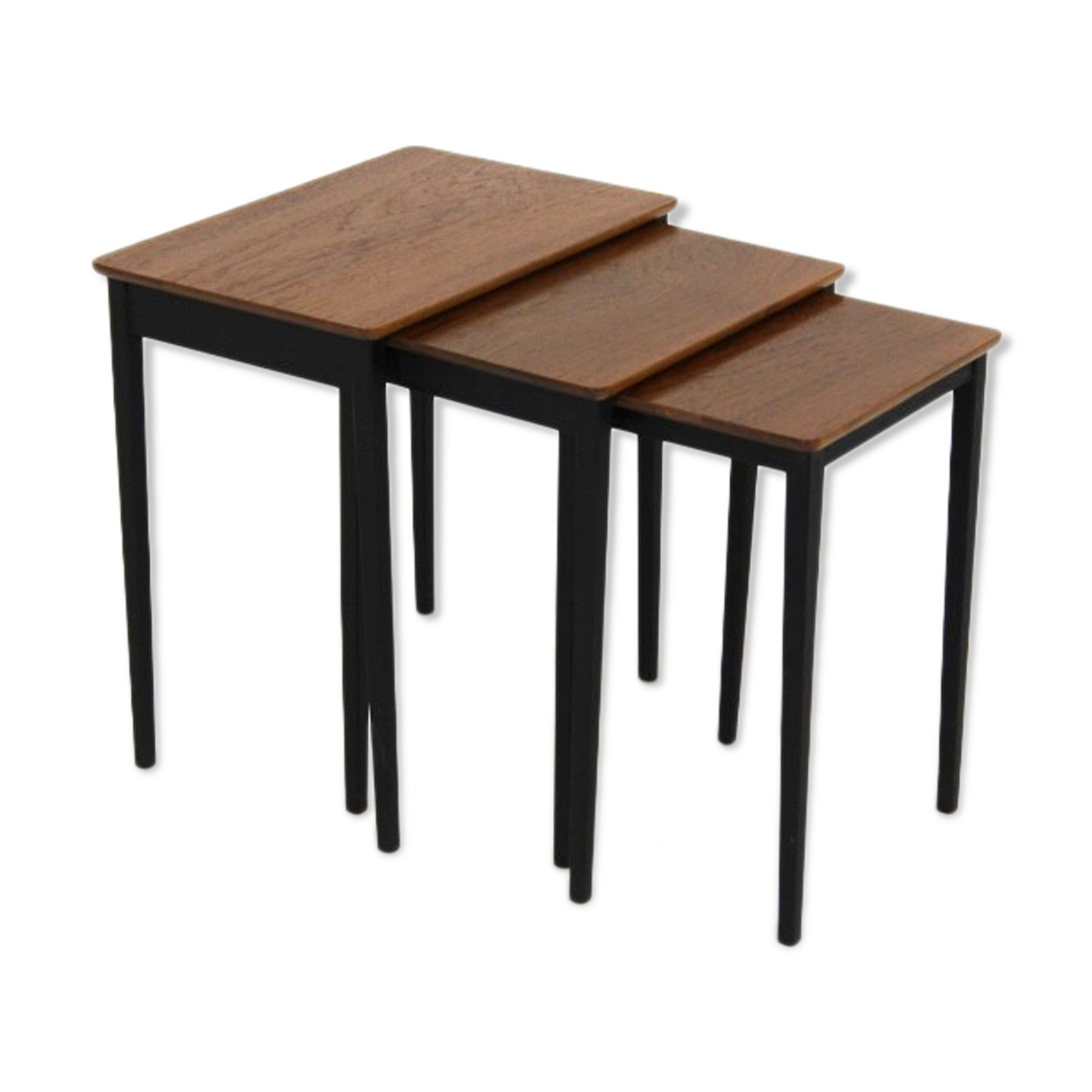 Teak trundle tables, Sweden, 1960