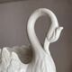 Zoomorphic planter, ceramic swan pocket holder.