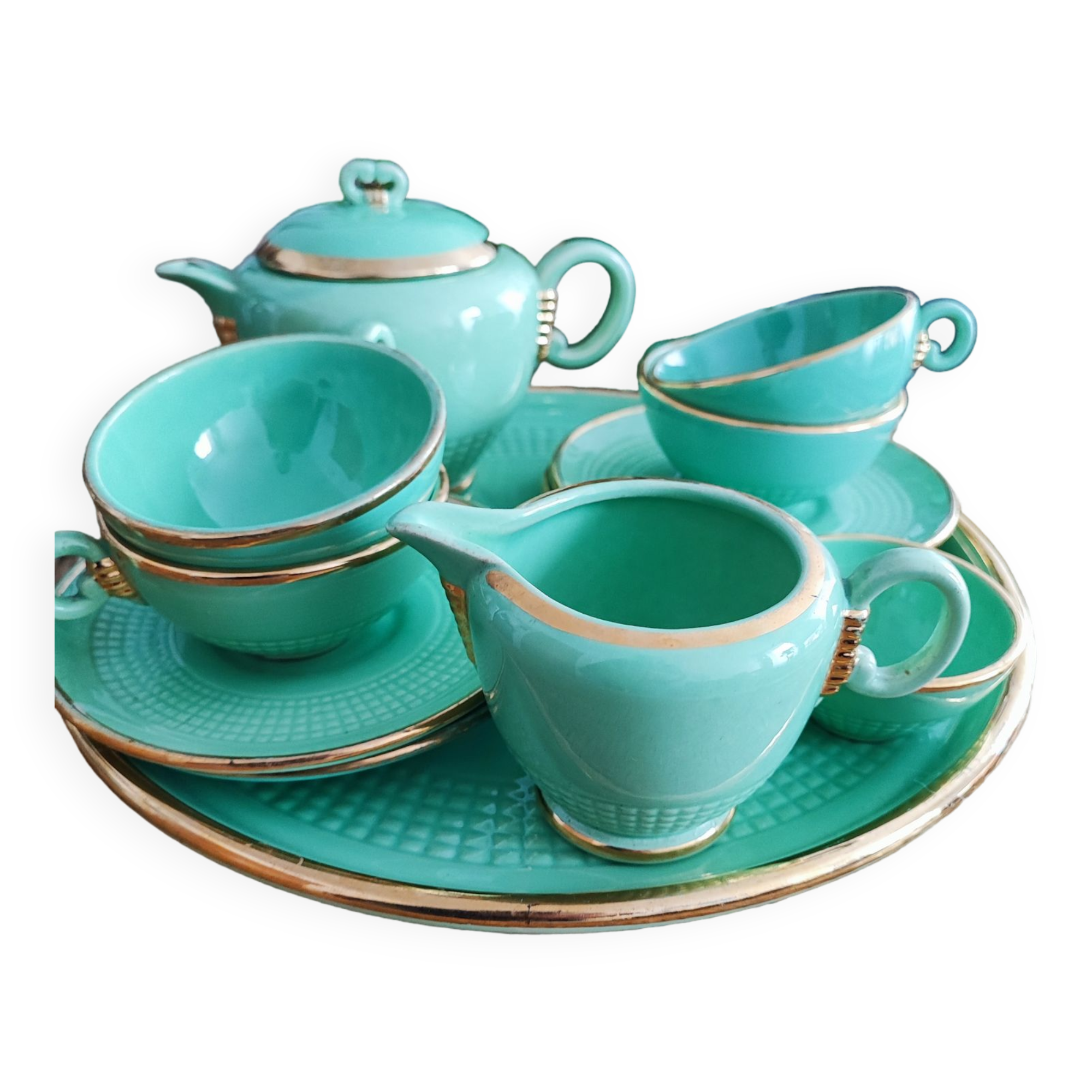 Old Saint Clement art deco coffee service