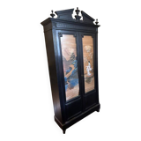 Napoleon III cabinet/display case in blackened wood