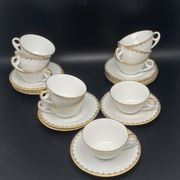 Service à thé/café porcelaine de Limoges blanche et dorure – MPM0724SV1