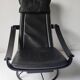 Black leather armchair by Åke Fribytter for Nelo möbel from the 70s