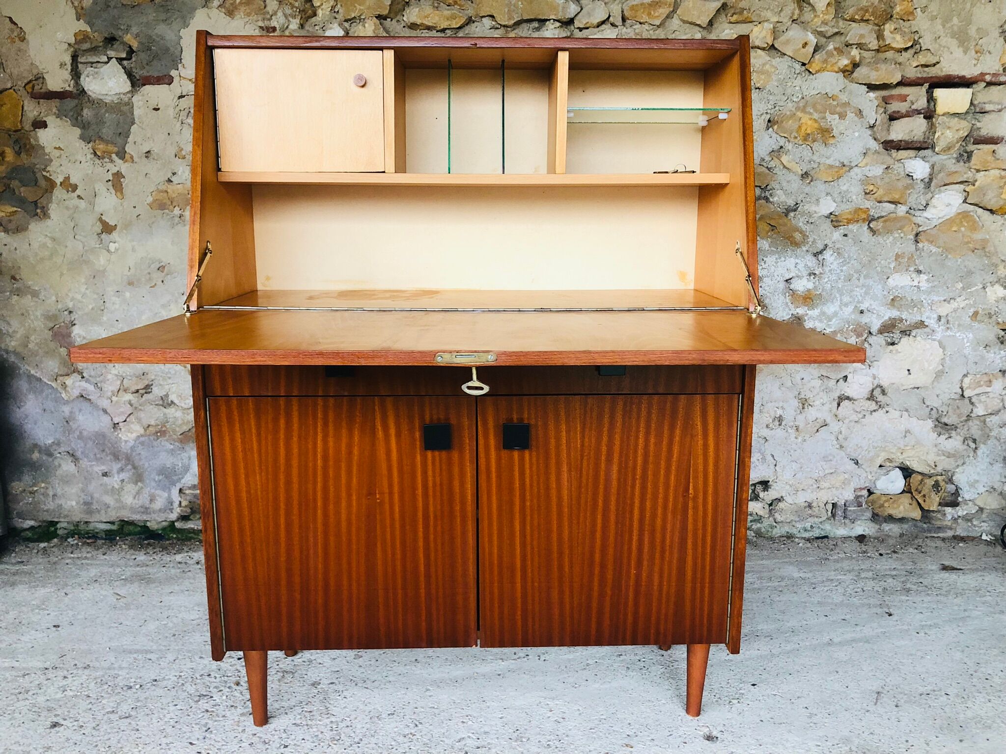Vintage secretary, Scandinavian style, circa 60's