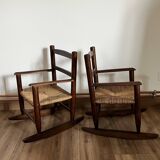 Paire de fauteuils à bascule enfant