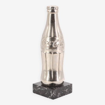 Metal Coca Cola bottle paperweight