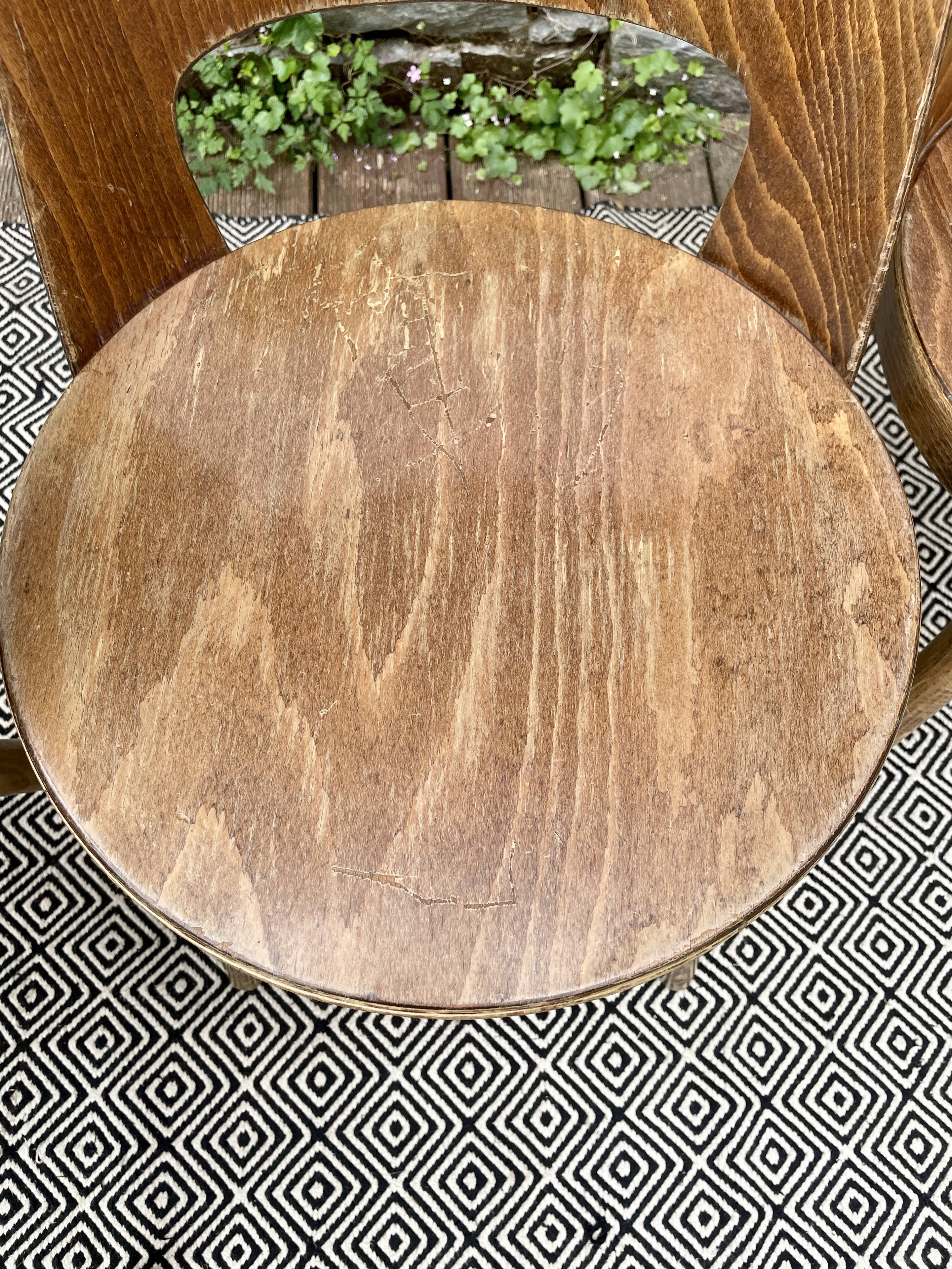 Set of 4 Baumann bistro chairs Mondor model