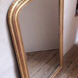 Golden mirror with pediment XIXth