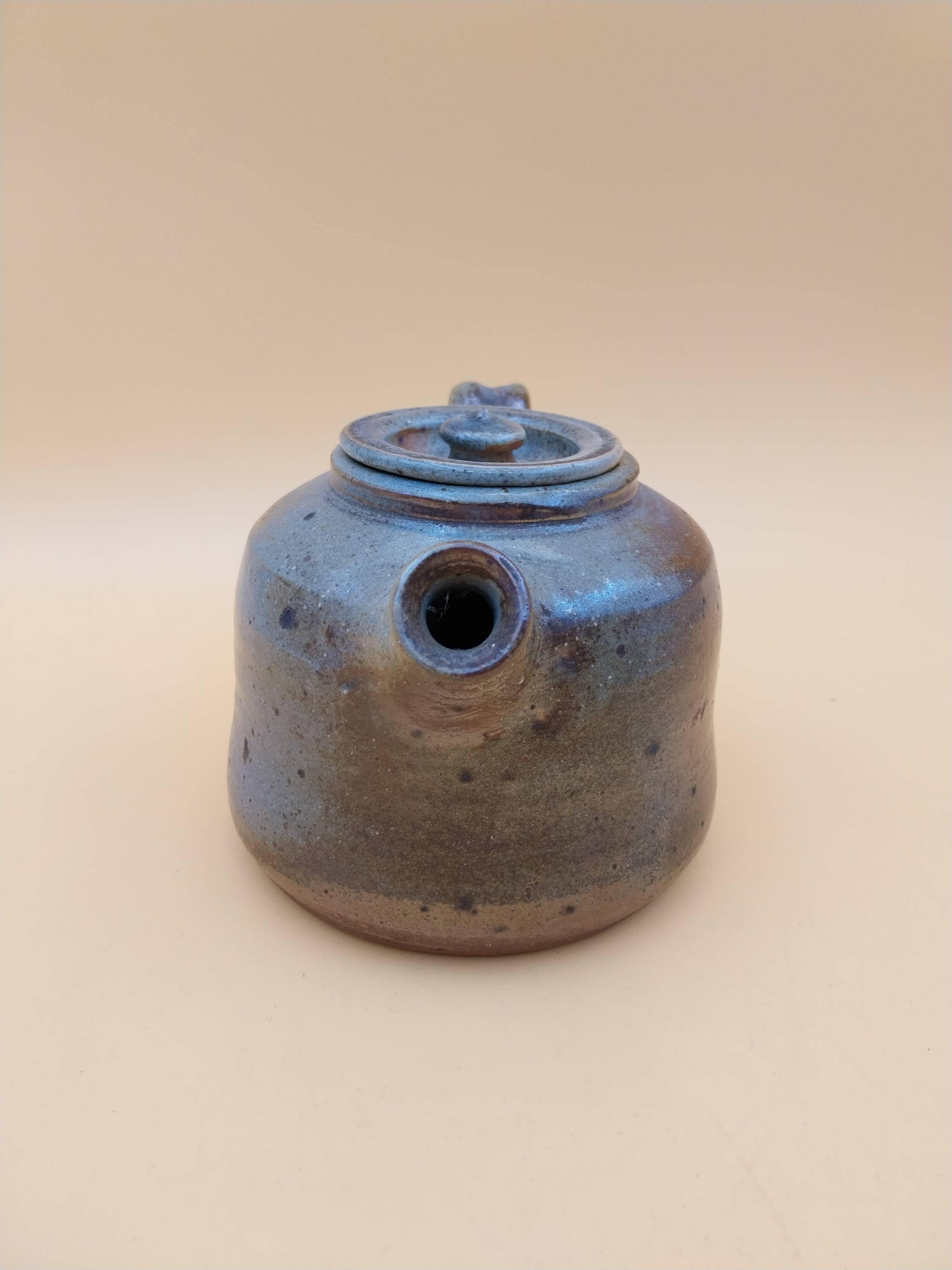 Ceramic stoneware teapot signed Francis Leloup