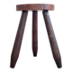 Antique wooden tripod stool - saddle
