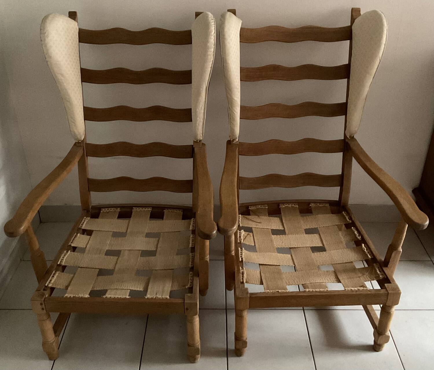 Pair of high chairs from the 50s/60s.