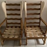 Pair of high chairs from the 50s/60s.