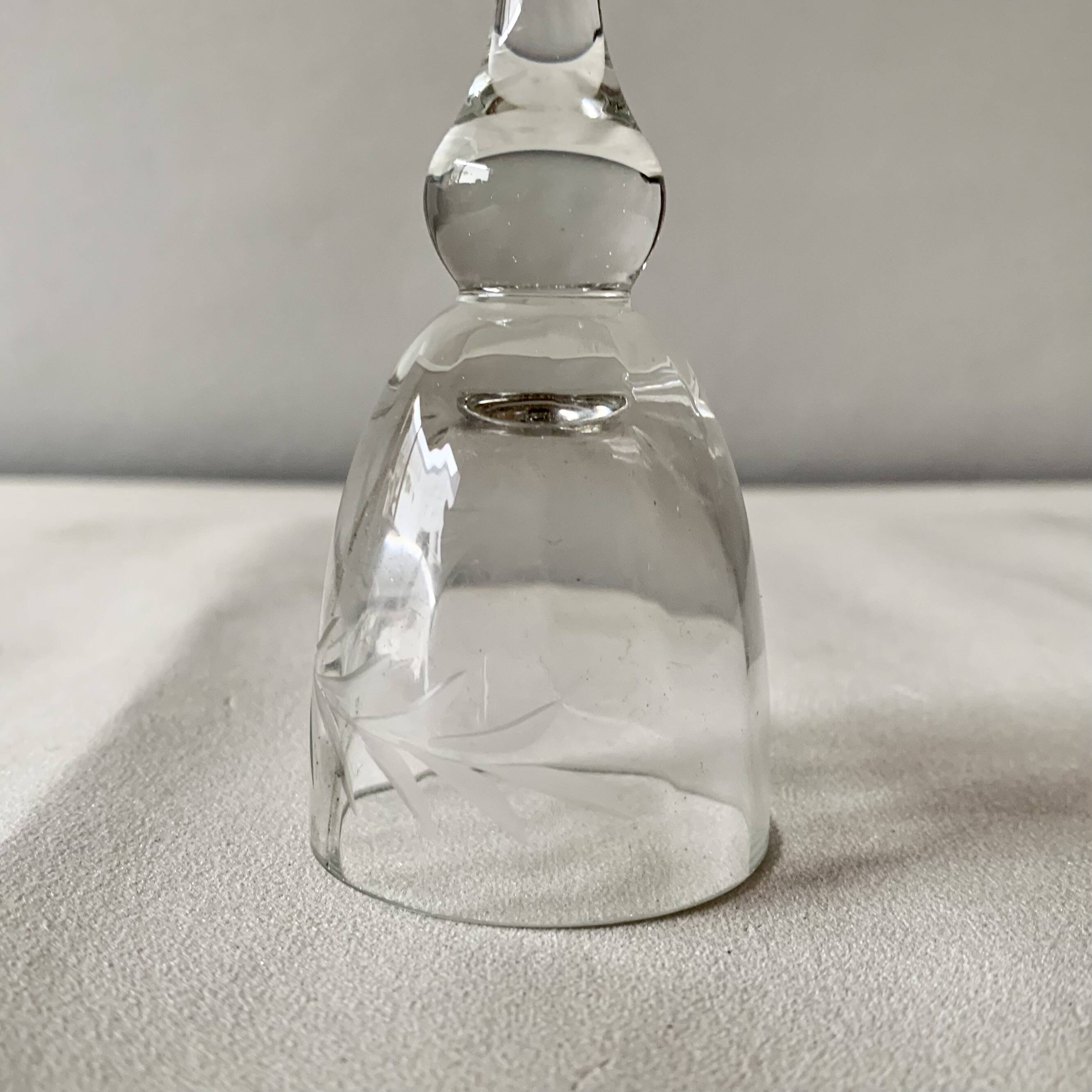 Old cut crystal liquor service