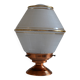 Art Deco table lamp with granite glass globe