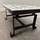 Amazing Wrought Iron Handmade Mosaic Coffee Table - France 1960's