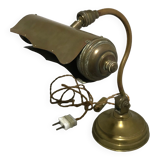 Lampe de bureau de notaire année 30 en laiton