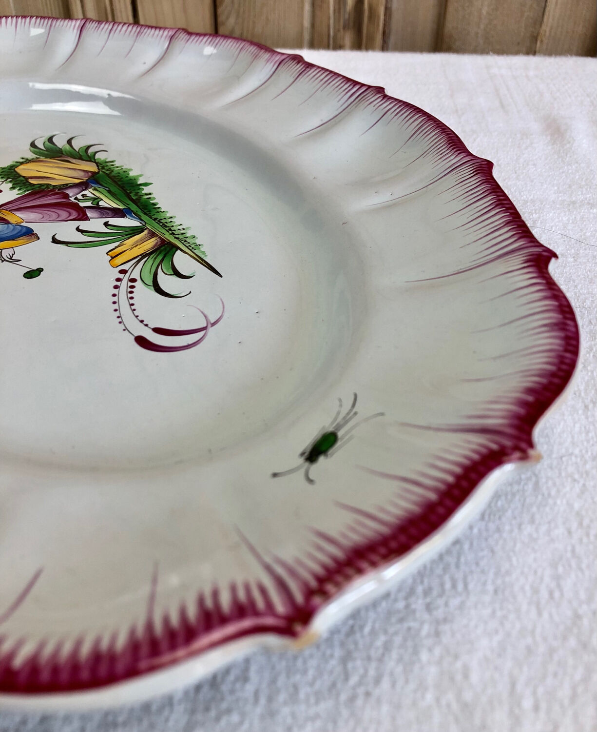 Dish Luneville XIXth