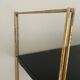 Modular vintage wall shelf, black and red metal circa 1960s