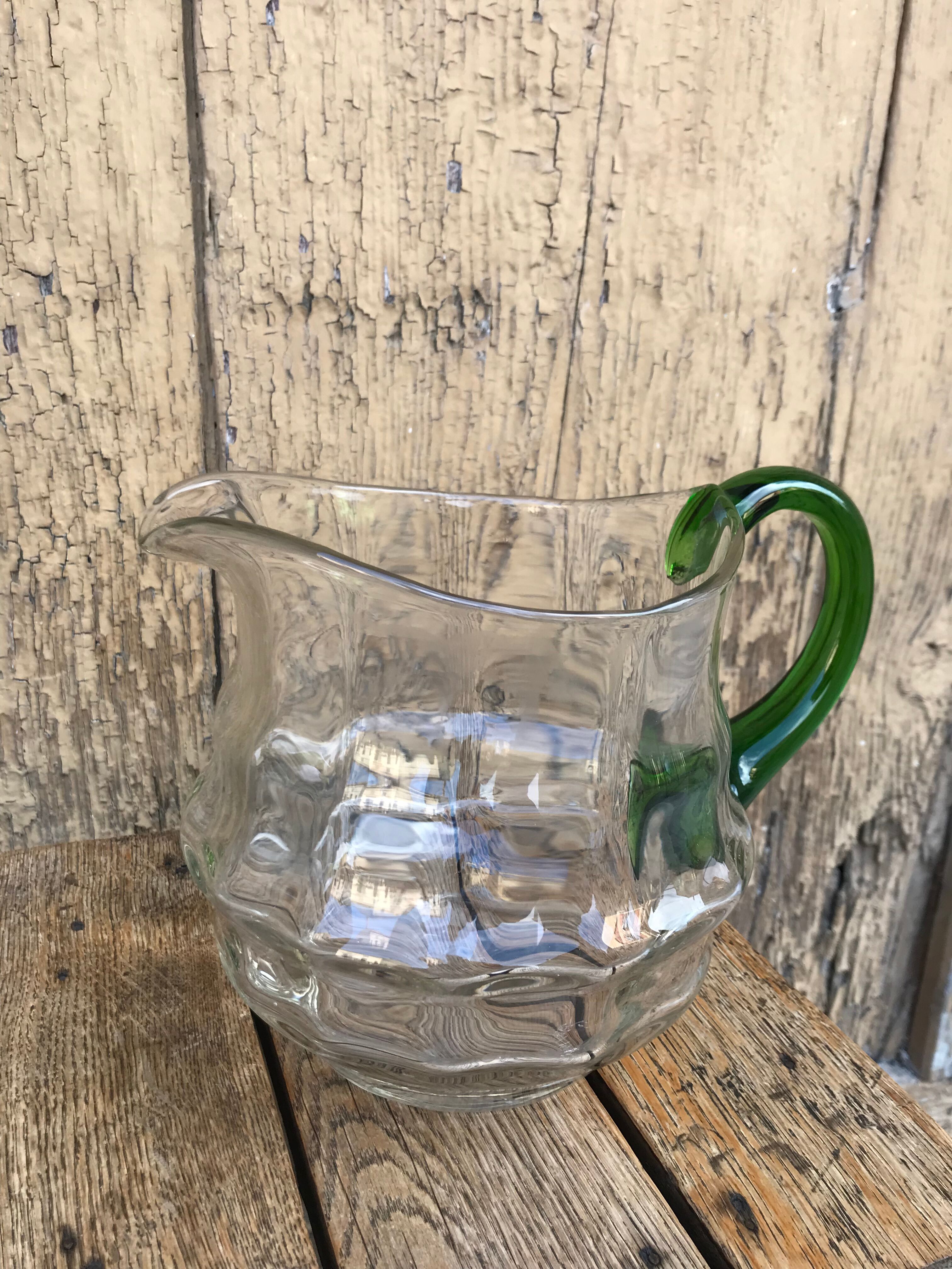 Old glass pitcher