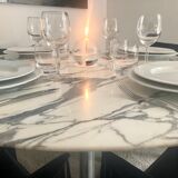 Round marble table 110 cm by Cassina