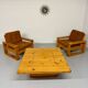 Pine coffee table "Kvadrat" design Wilhelmsson Andersson and Söner