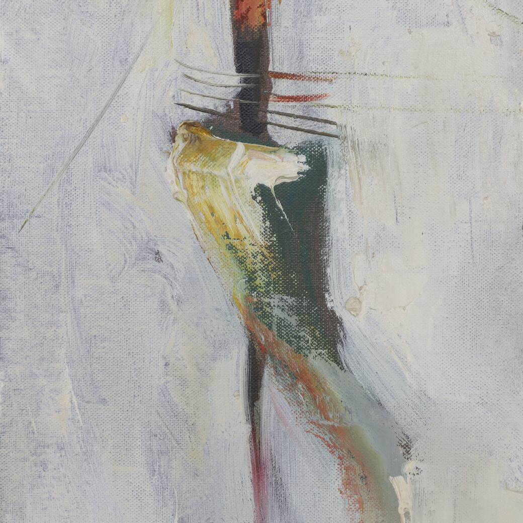Peinture abstraite de Paolo Gentilla, années 1970