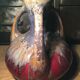 Vase in flamed sandstone with 3 handles Gustave de Bruyn earthenware Fives 1930