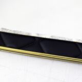 Quilted leather mirror