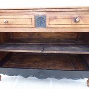 Antique sideboard from the end of the 19th century, 2 doors, 2 drawers, shelf in its patina
