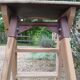 Antique wooden stepladder