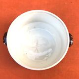 Ancienne terrine céramique émaillée marron