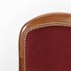 Burgundy Voltaire armchair