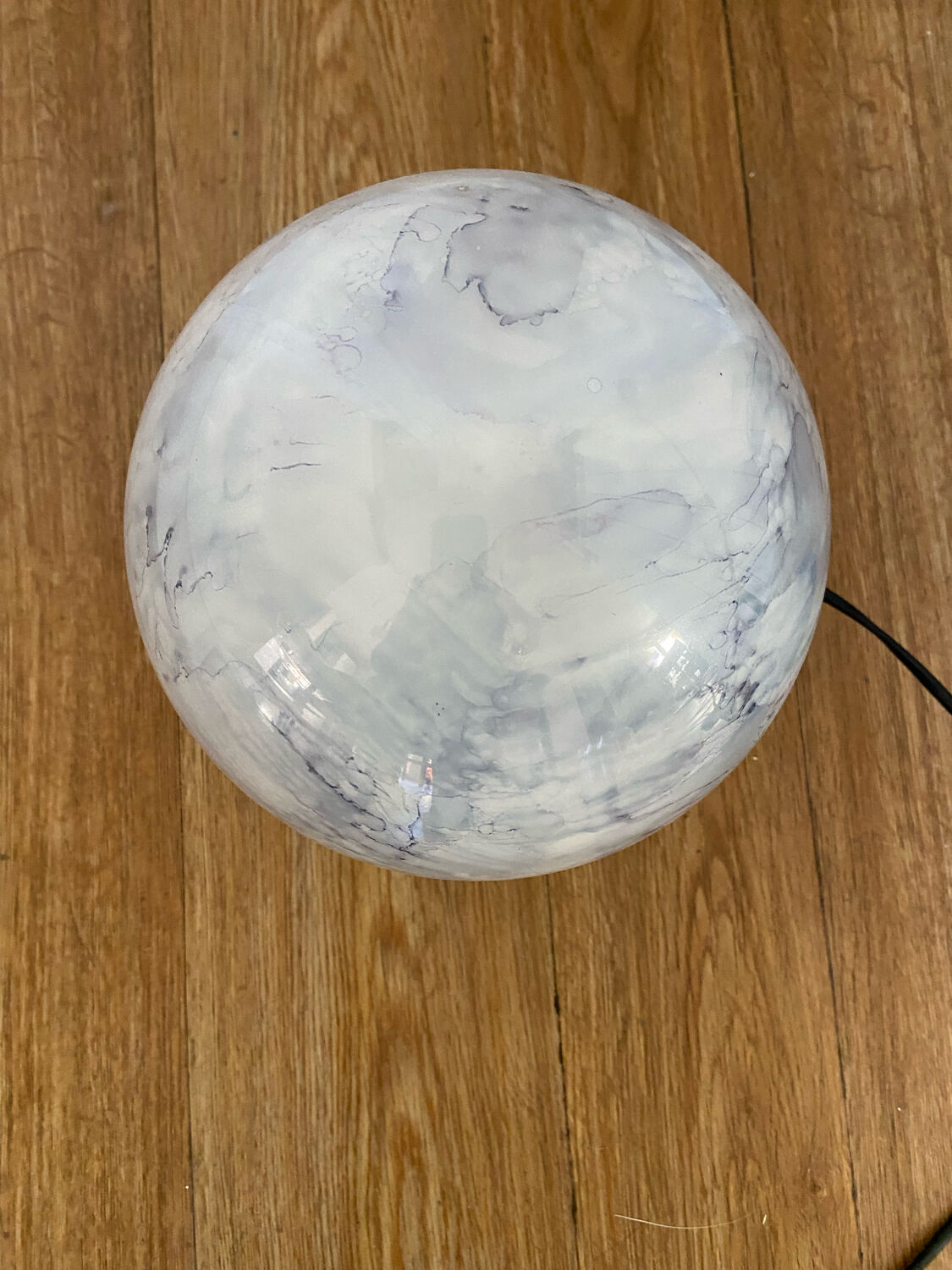 Vintage glass ball lamp
