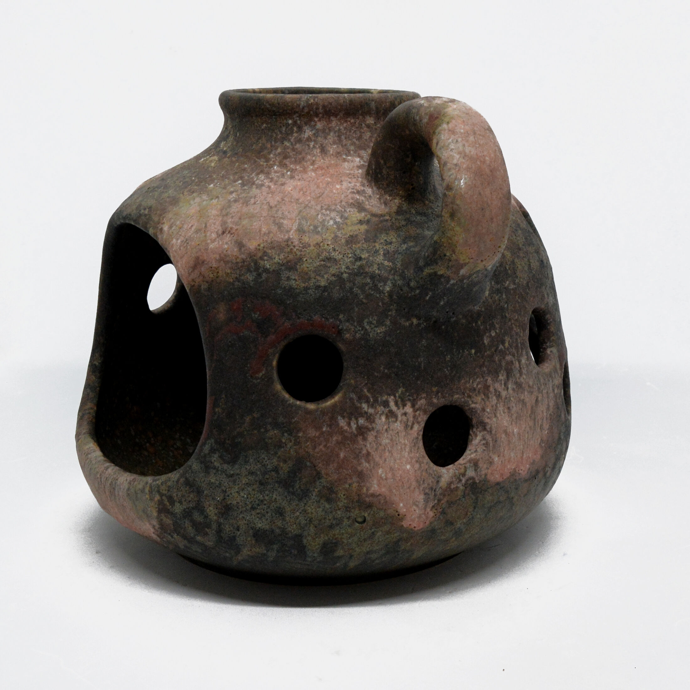 1970s organic modern ceramic oil chimney, Ruscha Art, Germany