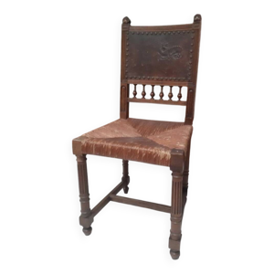 Henri II chaise cuir
