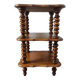 Table d'appoint, chevet en bois tourné