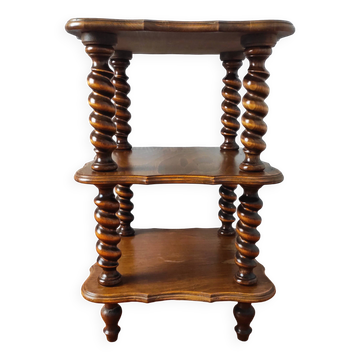 Turned wood console