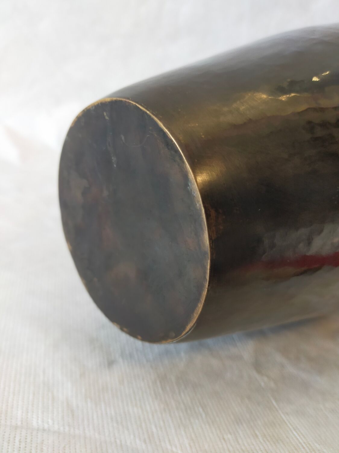 Brassware vase by Hervé Wahlen