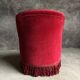 Red velvet toad armchair