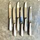 6 Christofle Hôtel dessert knives in silver metal