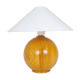 Mid-century modern sculptural table lamp in solid pine, Sweden, 1970s.