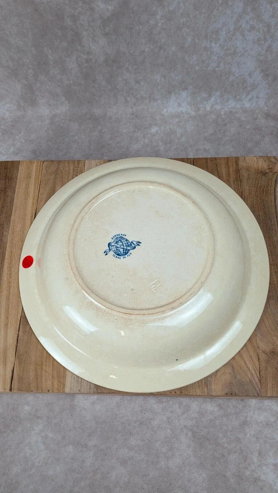 Old plate Vieillard & Cie Bordeaux – Model "clematis" Ironstone