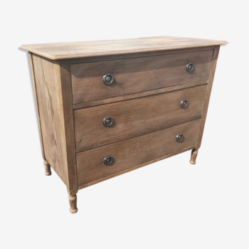 Commode de Seclin en chêne grisé