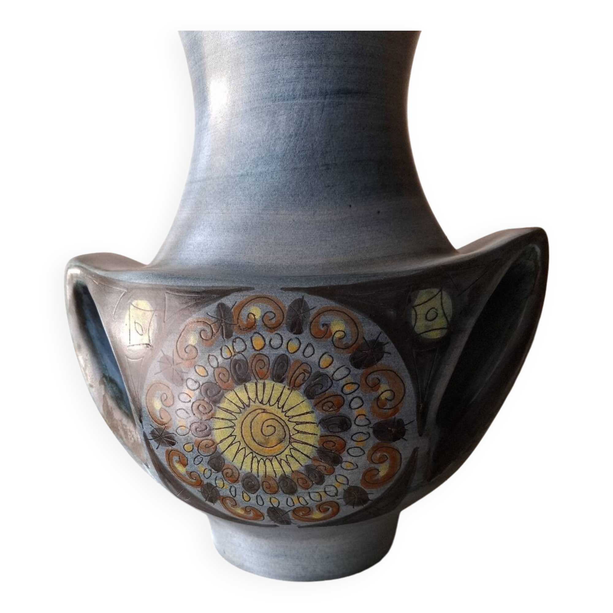 Ceramic vase by Jean de Lespinasse