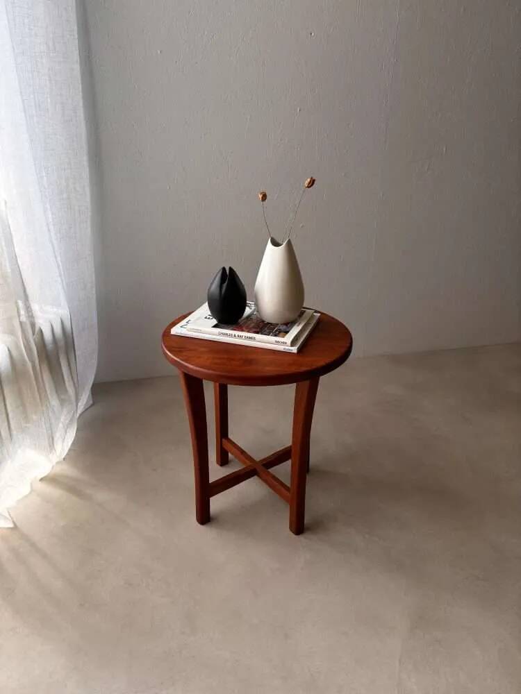 Danish solid teak side table from the 1960s.