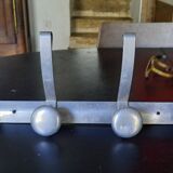 Aluminum wall coat rack