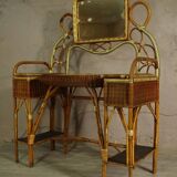 Art deco rattan dressing table 1920 (table and desk)