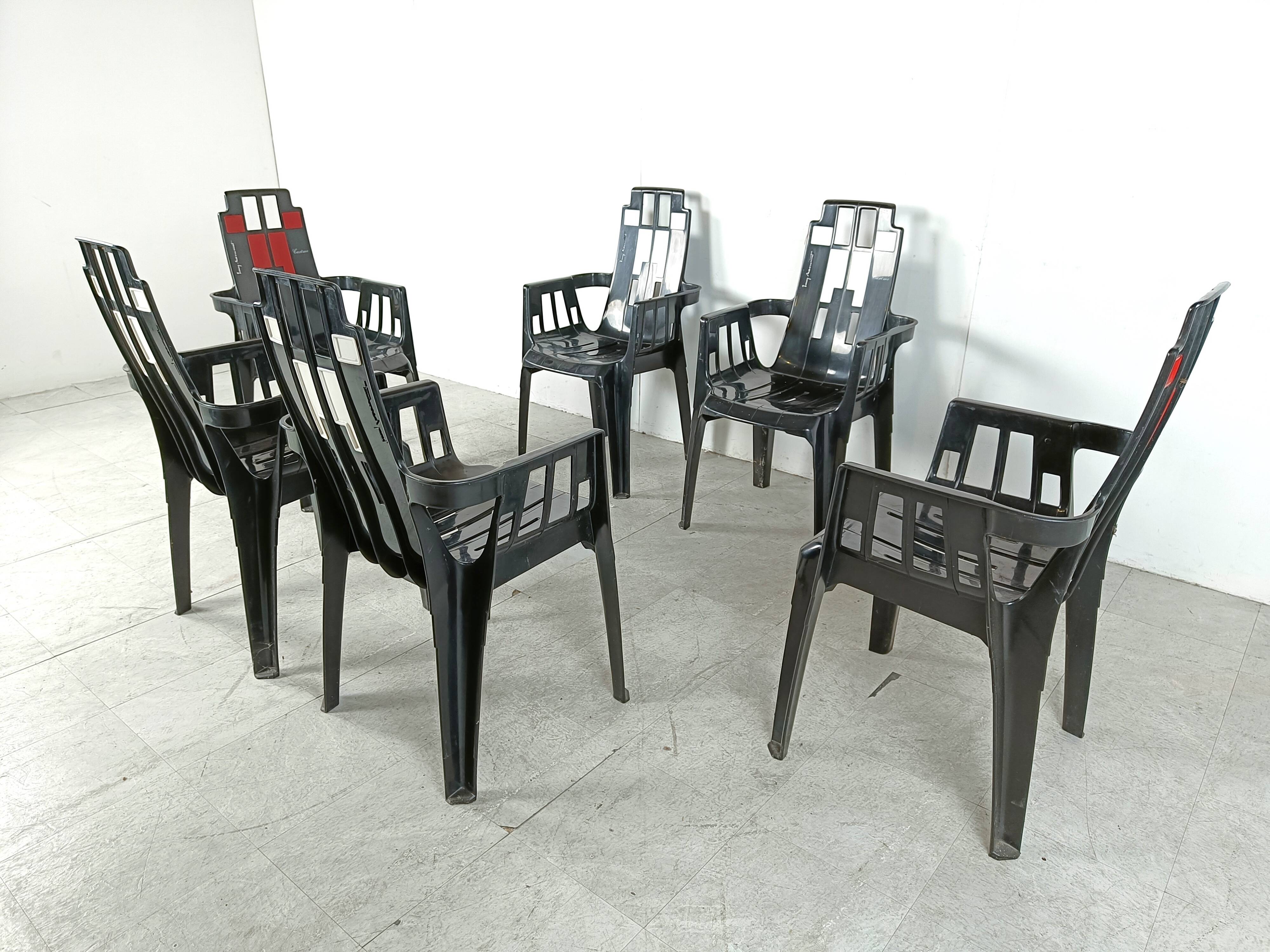 Boston Chairs by Pierre Paulin for Henry Massonnet, 1988, Set of 6