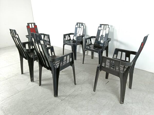 Chaises Boston par Pierre Paulin pour Henry Massonnet, 1988, Set de 6