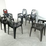 Boston Chairs by Pierre Paulin for Henry Massonnet, 1988, Set of 6